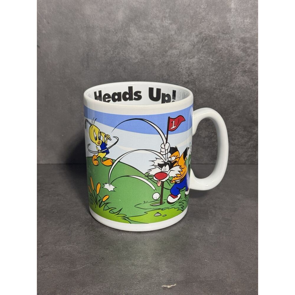 Looney Tunes Sylvester And Tweety Bird GOLF Oversized Coffee Mug - WB Vintage